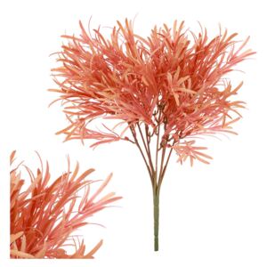 Trs rozmarýnu v červeno-oranžové barvě, umělá květina. SG6057-RED