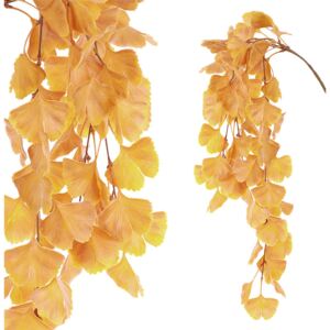 Ginkgo biloba, převis, umělá květina, podzimní žlutá barva. SG6070-YEL
