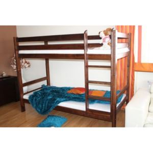 Patrová postel ADAS + rošt ZDARMA, 90x200, ořech-lak