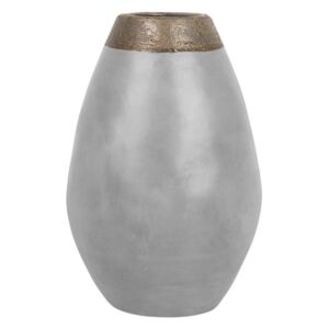 Dekorativní váza šedá CORIA