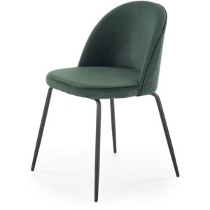 Jídelní židle K314, tmavě zelená