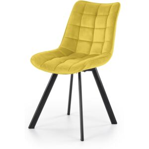 Jídelní židle K332, žlutá