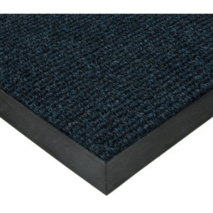 FLOMAT Modrá textilní zátěžová čistící rohož Catrine - 300 x 150 x 1,35 cm
