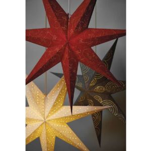 LED vánoční hvězda papírová bílá, 75cm *ZY2250