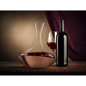 Karafa na víno – rotující dekantér Swirling 2l VacuVin (barva-čiré sklo, korek)
