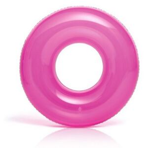 Nafukovací kruh 76cm, transparent, 3 barvy - růžová Intex