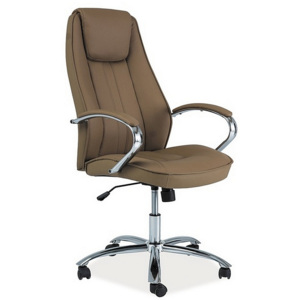 Kancelářská židle QWERTZ, 117-127x61x53x45-55, hnědá