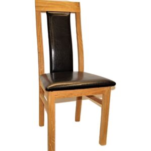 Židle Sofi, masivní dub, postrovaná