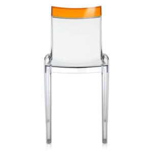 Kartell - Židle Hi-Cut - transparentní, oranžová