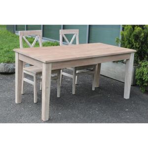Jídelní stůl z bělené tvrdé dřeviny mango 160x80