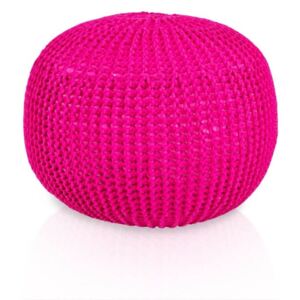 Primabag Pletený Puf Knitty Premium růžová