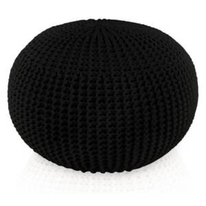 Primabag Pletený Puf Knitty Premium černá