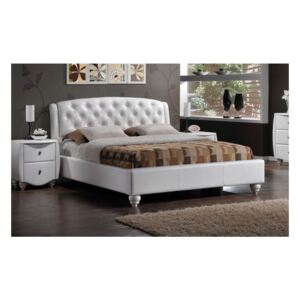 Moderní čalouněná postel CS5001, 160x200, bílá