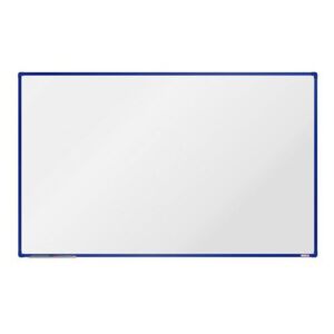 Bílá magnetická tabule boardOK 200 x 120 cm, modrá