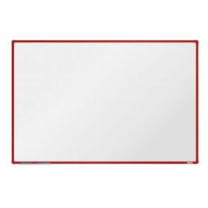Bílá magnetická tabule boardOK 180 x 120 cm, červená