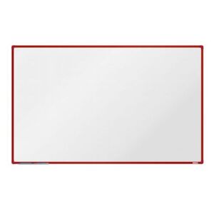 Bílá magnetická tabule boardOK 200 x 120 cm, červená