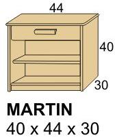 Dřevěný noční stolek MARTIN