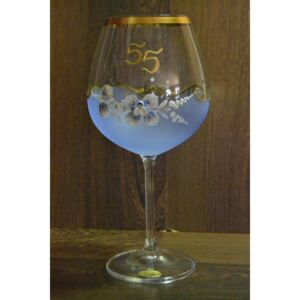 Výroční pohár na 55. narozeniny VÍNO - modrý velikost