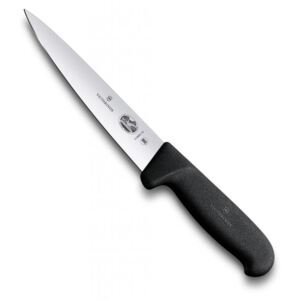 Špikovací kuchyňský nůž FIBROX 16 cm černý - Victorinox