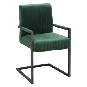 ŽIDLE S PODRUČKAMI, zelená, černá, Ambia Home - Židle s područkami