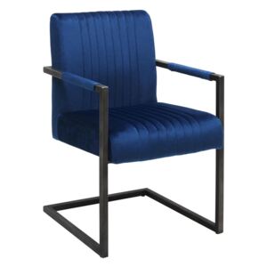 ŽIDLE S PODRUČKAMI, modrá, černá, Ambia Home - Židle s područkami