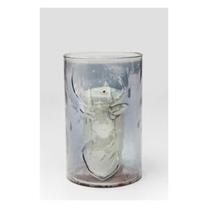 KARE DESIGN Sada 3 ks − Svícen na čajovou svíčku Antlers šedý, Vemzu