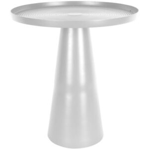 Time for home Bílý kovový odkládací stolek Pierro M Ø 40 cm