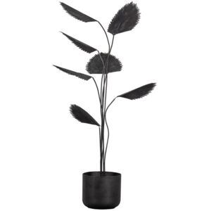 Hoorns Černá kovová umělá květina Francine 141 cm