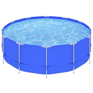 Bazén s ocelovým rámem 457 x 122 cm modrý