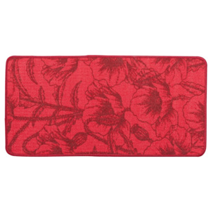 Blancheporte Kuchyňský kobereček květiny červená 40x60cm