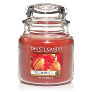 Vonná svíčka Yankee Candle Spiced Orange, střední