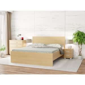 KAIRA postel rovné čelo Povrchová úprava: Bílá soft, Rozměry ( šířka x délka): 90 x 200 cm