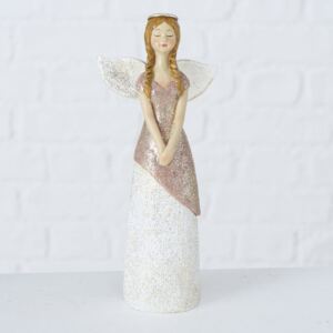 Vánoční figurka anděl Gisela 8x4x18cm, 1ks - S rukama dole