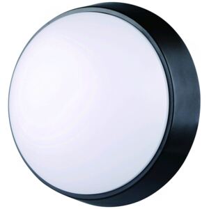 Venkovní nástěnné / stropní LED osvětlení TITANIA-R, 14W, denní bílá, 21,5cm, kulaté, IP54, černé