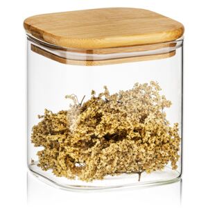 Skleněná dóza na potraviny s víkem Bamboo, 550 ml