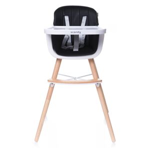 Židlička 2v1 4 BABY Scandy černá