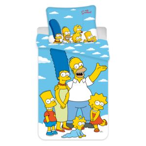 Jerry Fabrics Dětské bavlněné povlečení – Simpsonovi "Clouds 02" 140x200/70x90cm