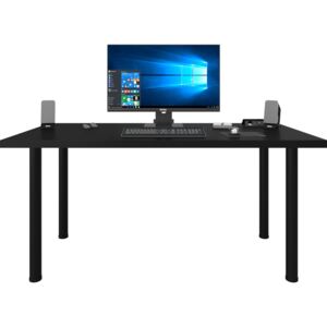 Počítačový herní stůl CODE X1, 135x73-76x65, černá/černé nohy