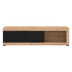 Televizní stolek Ronja - dub artisan/černá