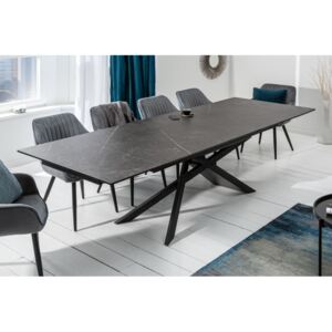 Jídelní stůl Ceramic 180-220-260cm x 90cm - grafit / 40645
