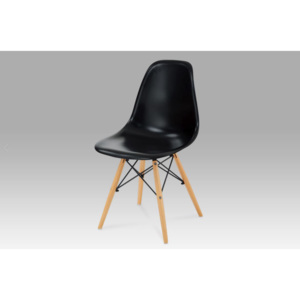 Jídelní židle v jednoduchém moderním designu černá CT-718 BK1 AKCE