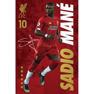 Plakát, Obraz - Liverpool FC - Sadio Mane, (61 x 91,5 cm)