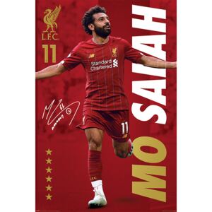 Plakát, Obraz - Liverpool FC - Mo Salah, (61 x 91,5 cm)