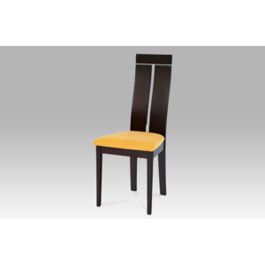 Jídelní židle dřevěná dekor wenge S PODSEDÁKEM NA VÝBĚR BC-22403 BK AKCE