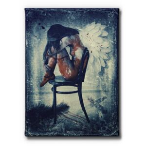 GLIX Padlý anděl - obraz na plátně 40x60 cm