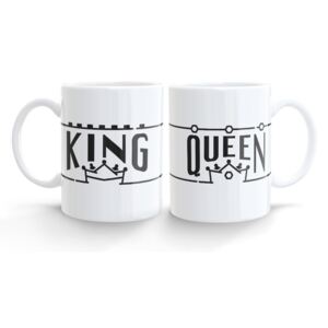 Párové hrnečky King & Queen line (cena za oba)