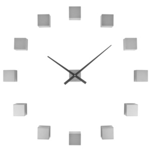 Kreativní nástěnné hodiny - Karlsson DIY Cubic Silver