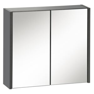 Závěsná skříňka se zrcadlem - IBIZA 840 antracit, šířka 60 cm, antracit