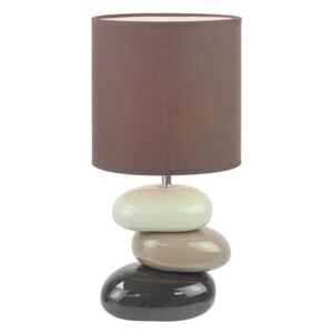 Keramická stolní lampa QENNY TYP 5, kávová
