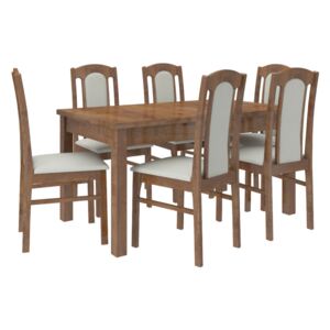 Jídelní stůl se židlemi Sanie dub lefkas Paros 2